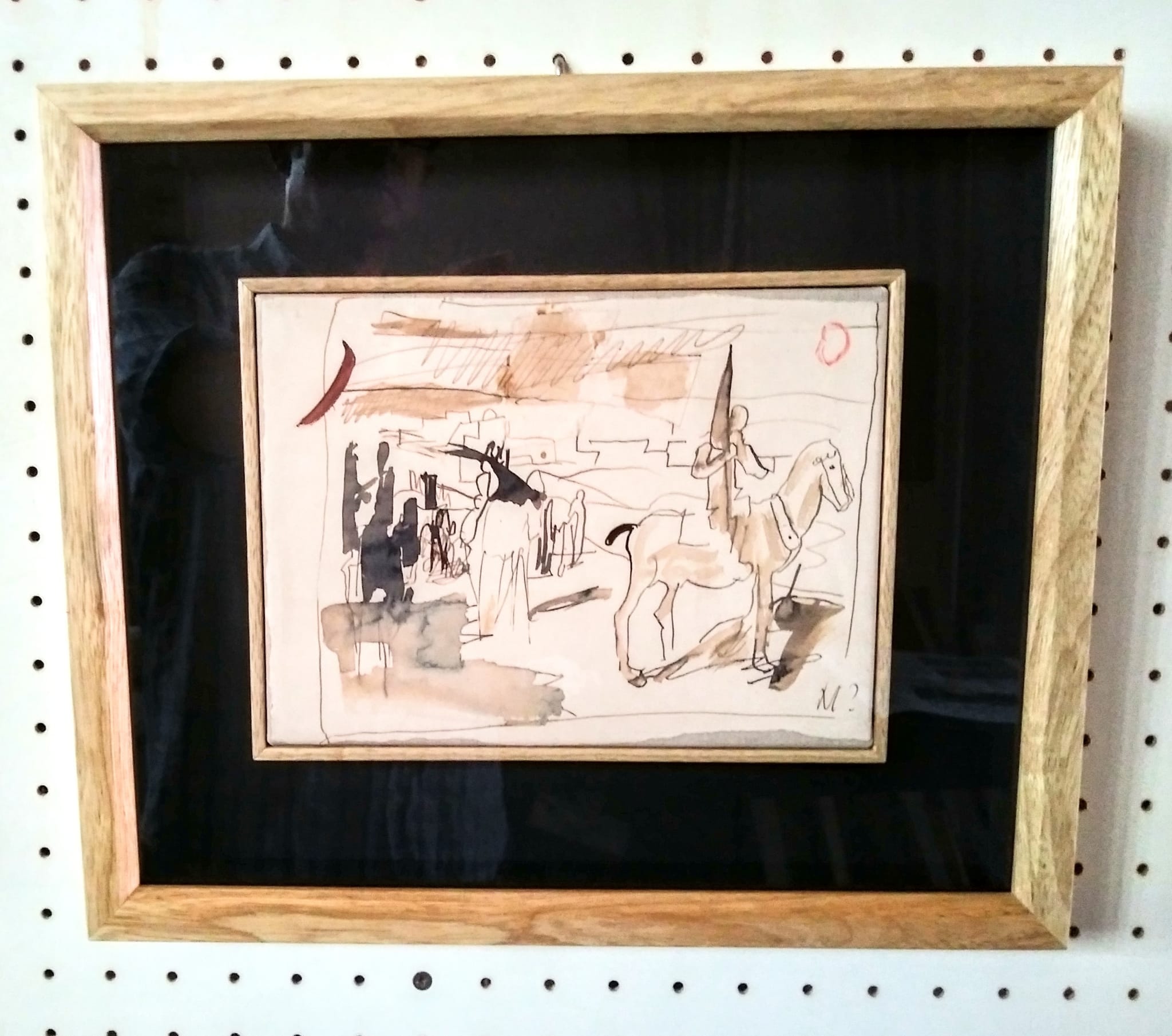 Cornice legno fondo nero