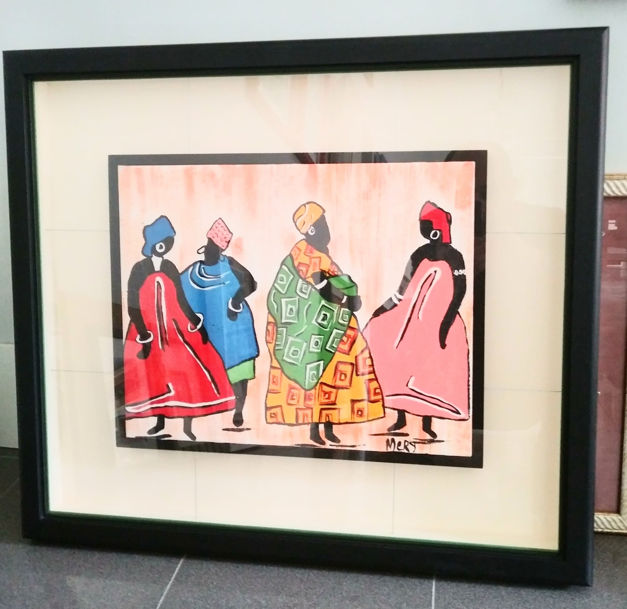 Cornice legno nero rovere moderna