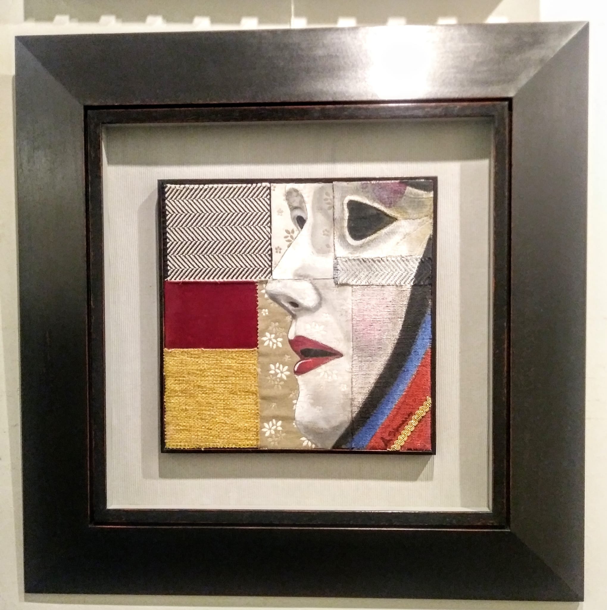 Cornice nera maschera sardegna