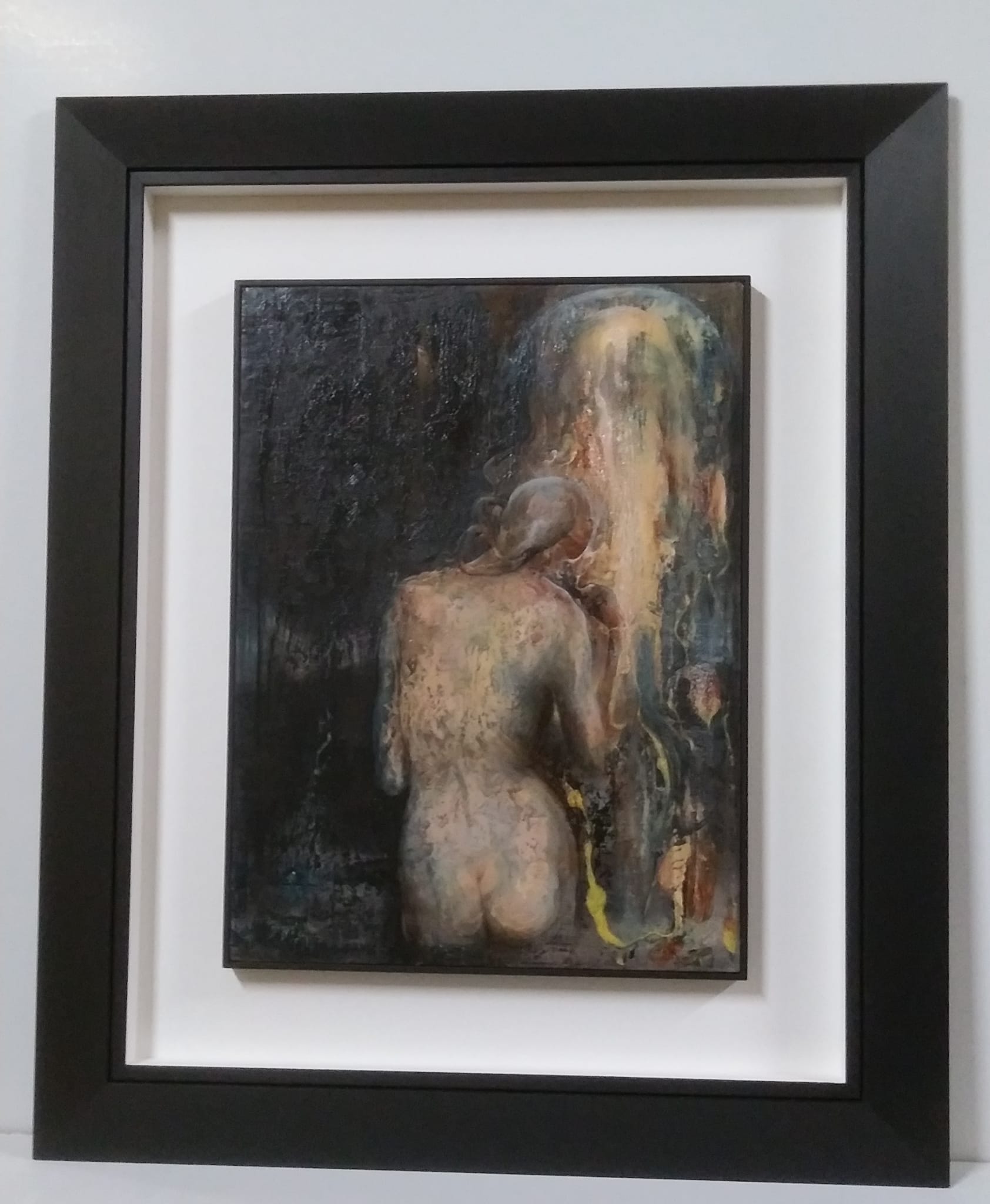 Cornice nera moderna rovere