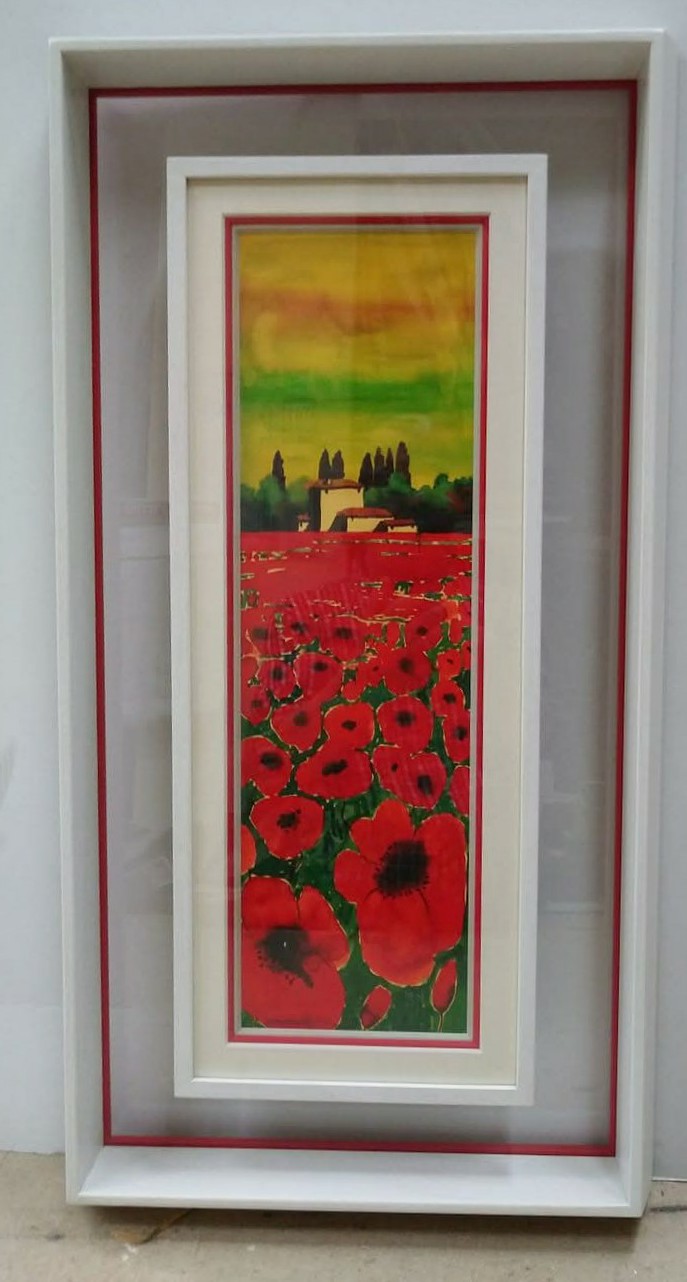 Cornice teca dipinto moderna